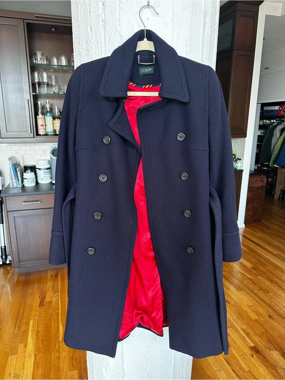J. Crew Navy Double-Breasted Wool Peacoat - Picture 2 of 2